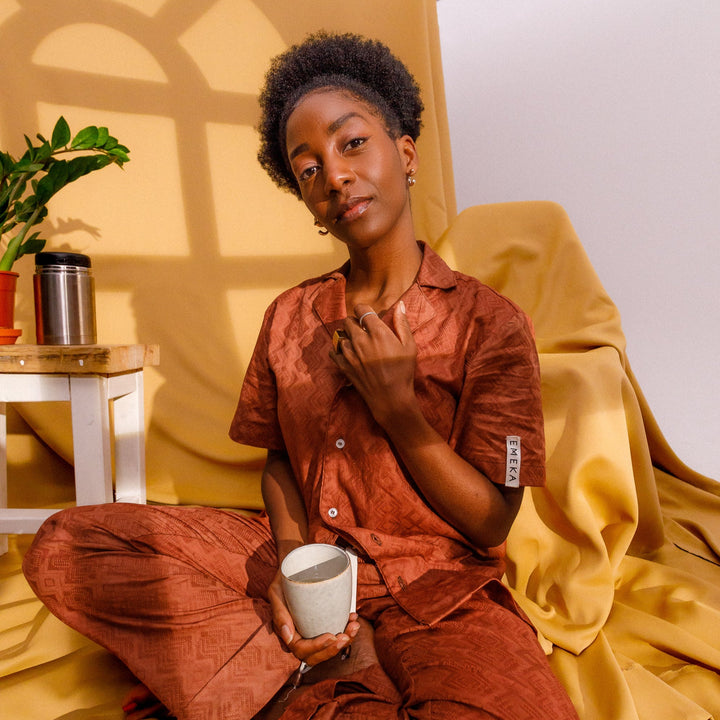 Loungewear Set — Red Clay