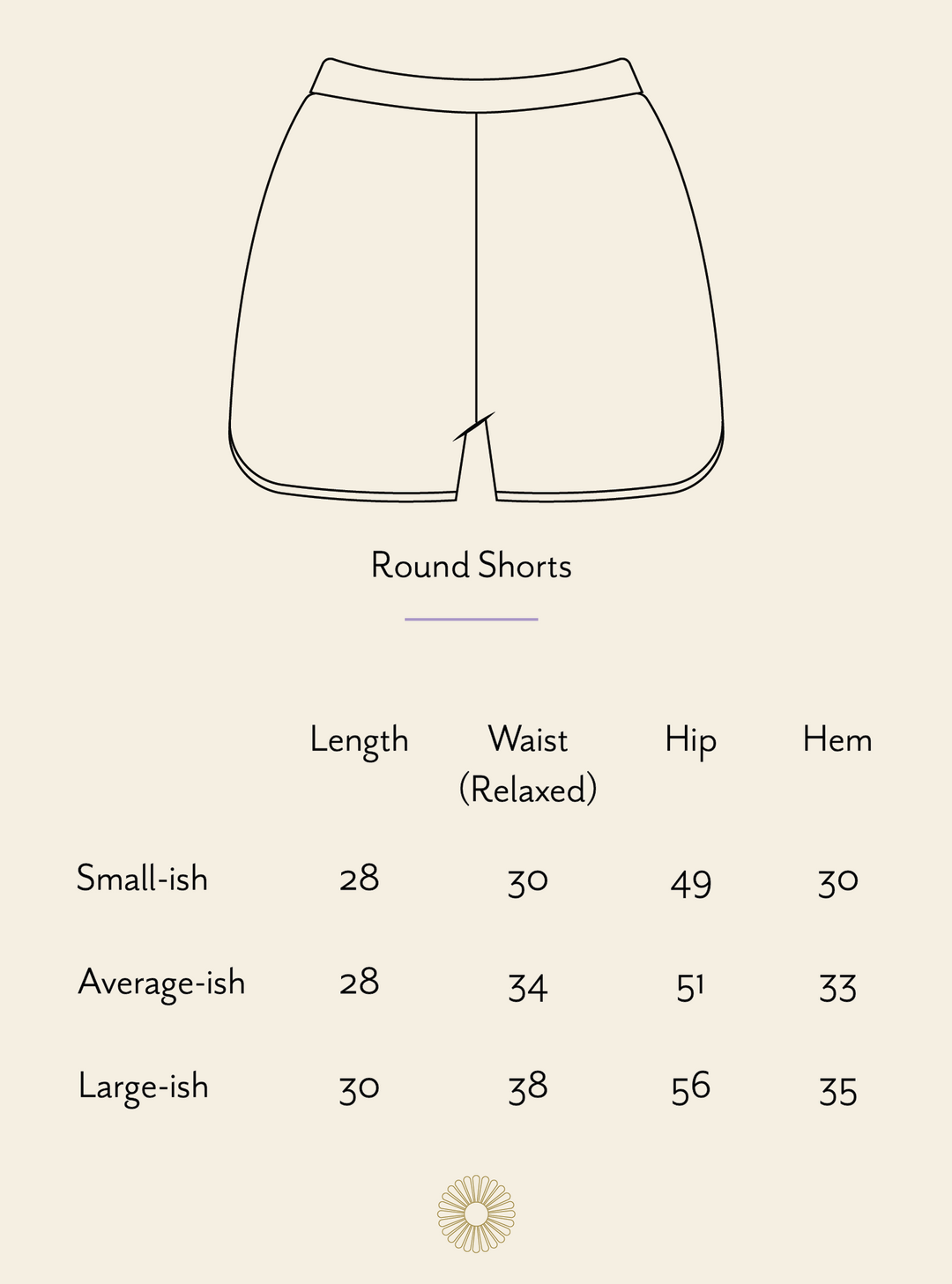 Loungewear Tarry — Round Shorts