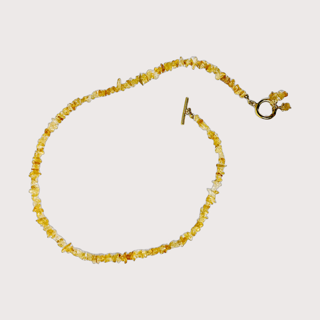 Peridot Pendant Necklace — Citrine