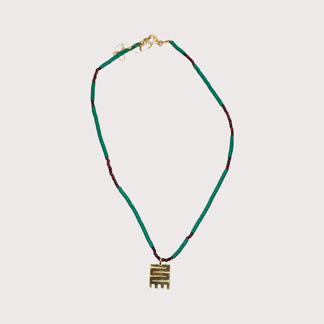 Yina Necklace — Rose Green Duafe by Aketekete at White Label Project