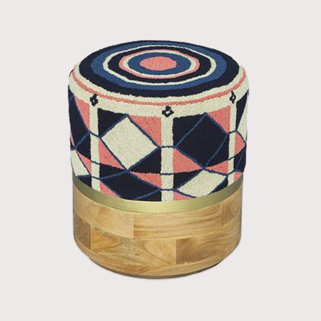 Guajira Cósmica Stool — Blue by Atlas at White Label Project