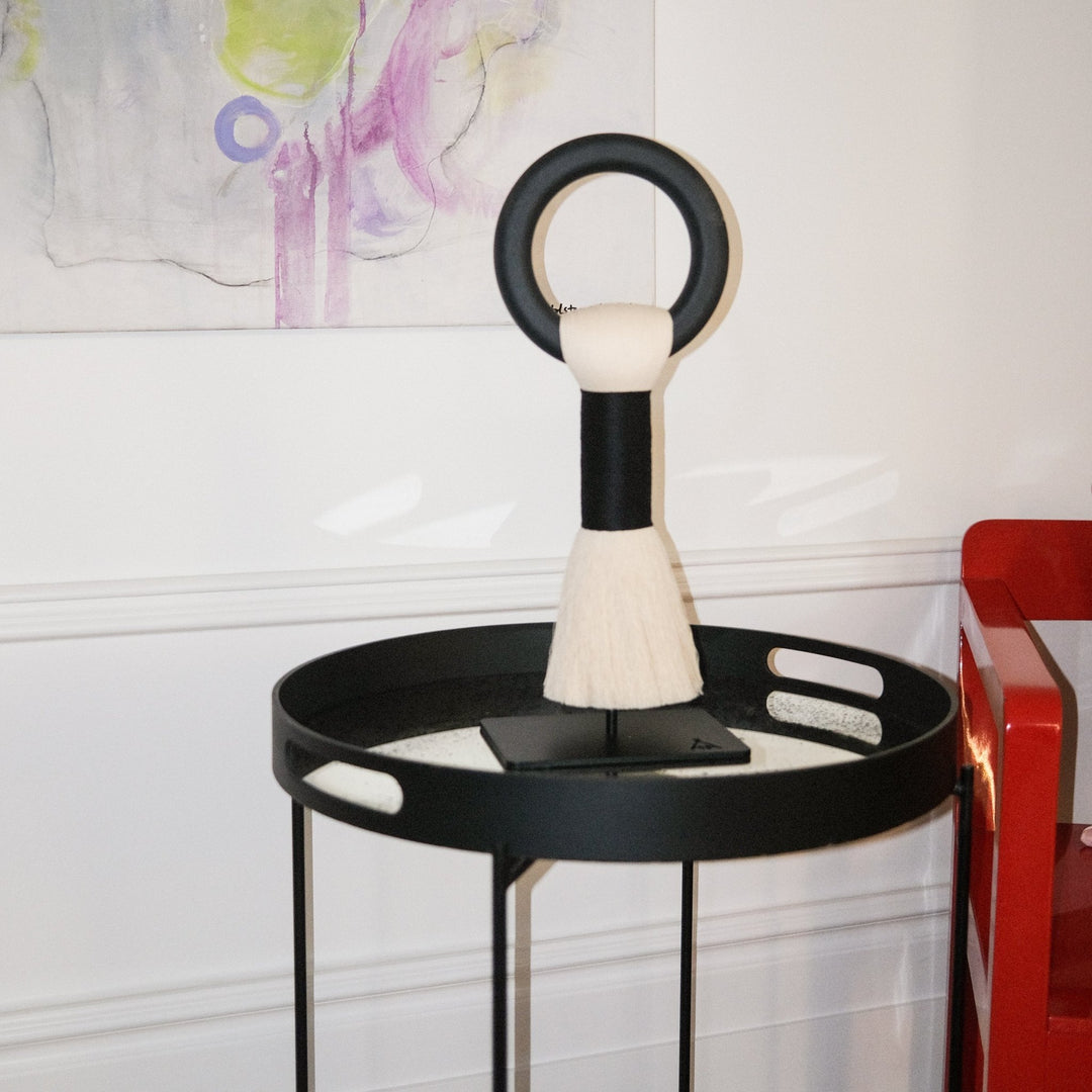 Danzante Black Table Stand by Caralarga at White Label Project