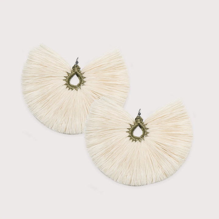 Penacho Earrings — Olive by Caralarga at White Label Project