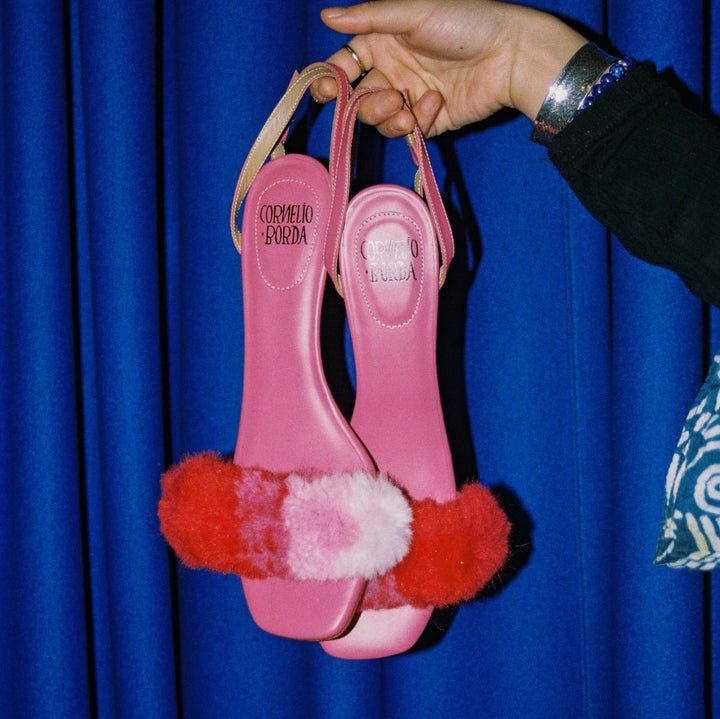 Alpaca Carpet Pumps — Pink by Cornelio Borda at White Label Project