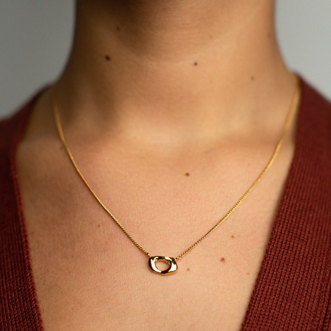 Cx Necklace — Gold by Curadox at White Label Project