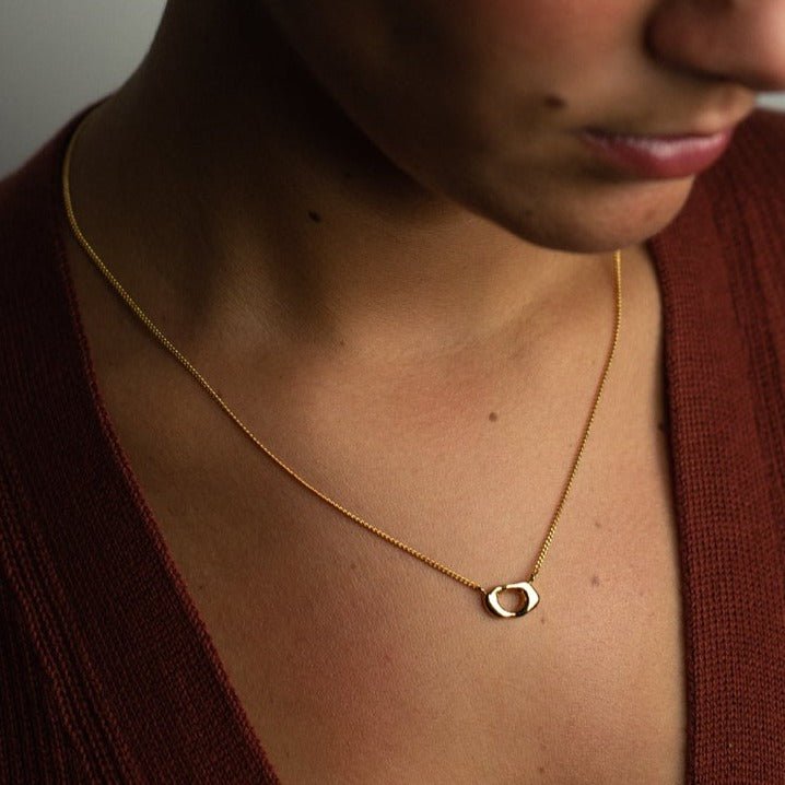 Cx Necklace — Gold by Curadox at White Label Project