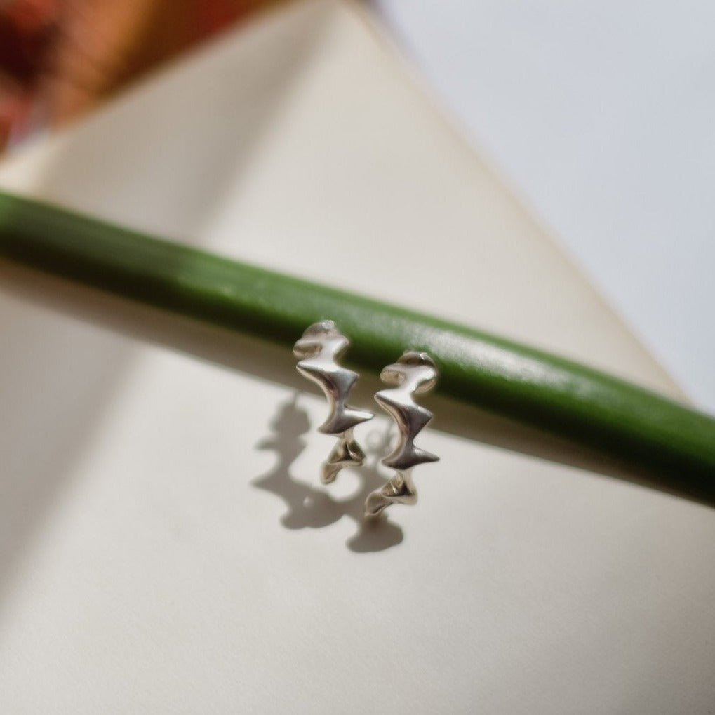 Rayo Earrings — Silver by Curadox at White Label Project