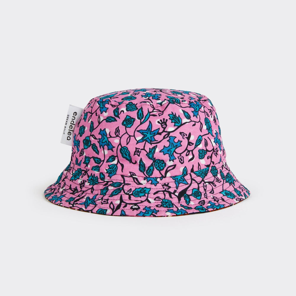 Reversible Bucket Hat Wild Turmeric by Endelea at White Label Project