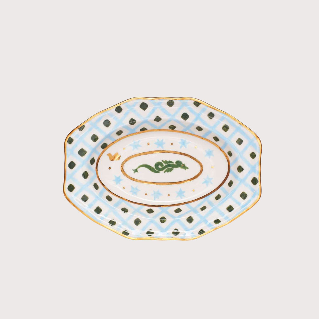Curvy Plate with Dragon by Gunia Project at White Label Project