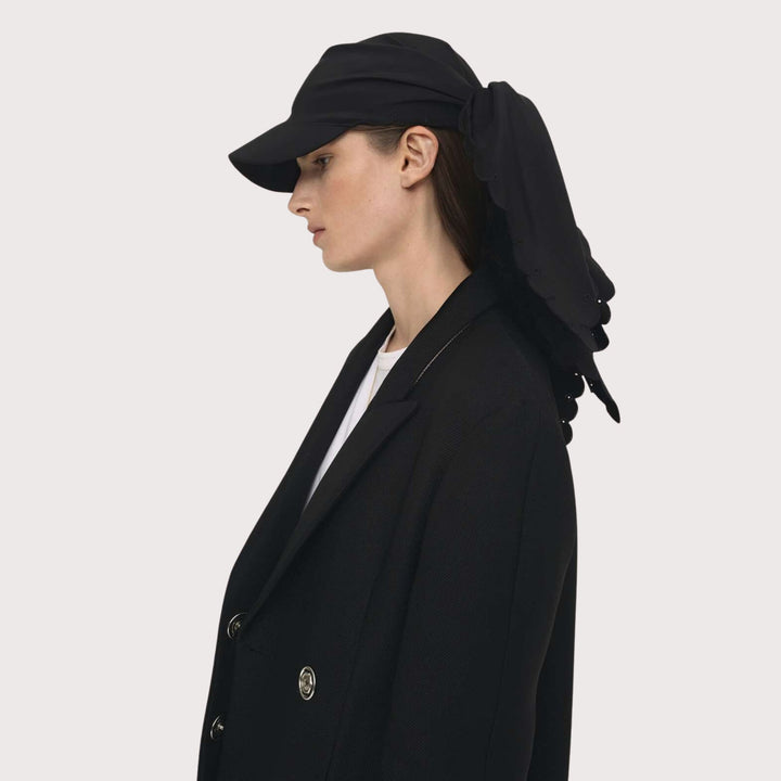 Embroidered Cap Black by Gunia Project at White Label Project