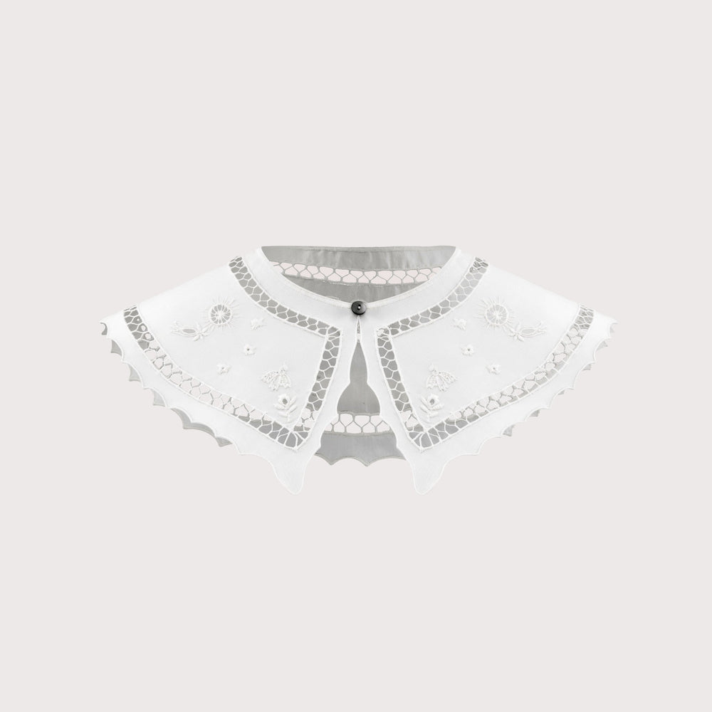 Embroidered Collar — White by Gunia Project at White Label Project