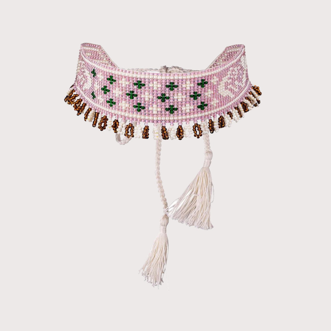 Mermaid Beaded Herdan — Rosé by Gunia Project at White Label Project
