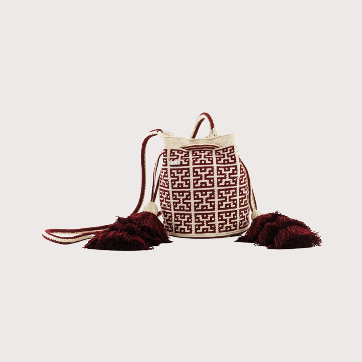 Wayuu Mini Bag — Black by Hilo Sagrado at White Label Project