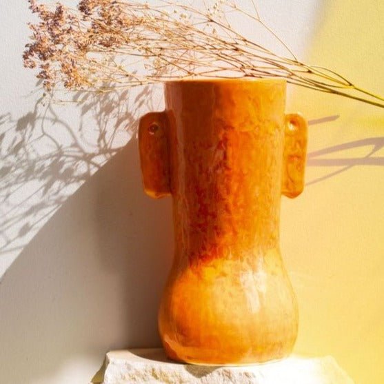 Yula Vase - orange by IBKKI at White Label Project