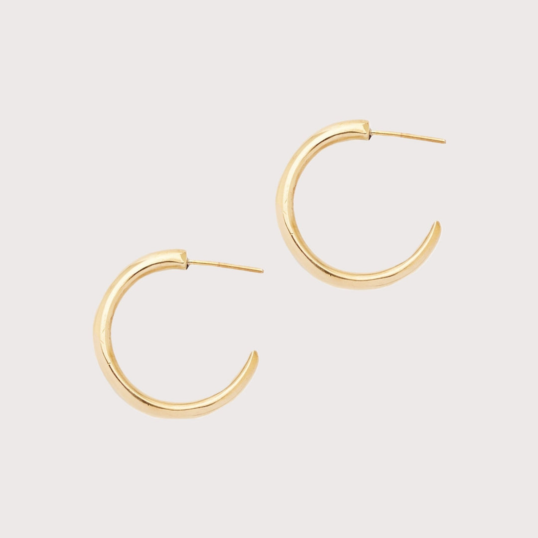 Mocha Hoop Earrings by Kipato Unbranded at White Label Project