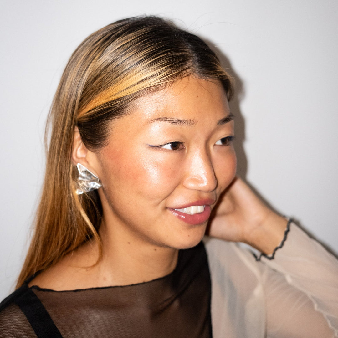 Mirror Earrings II by Lorne at White Label Project