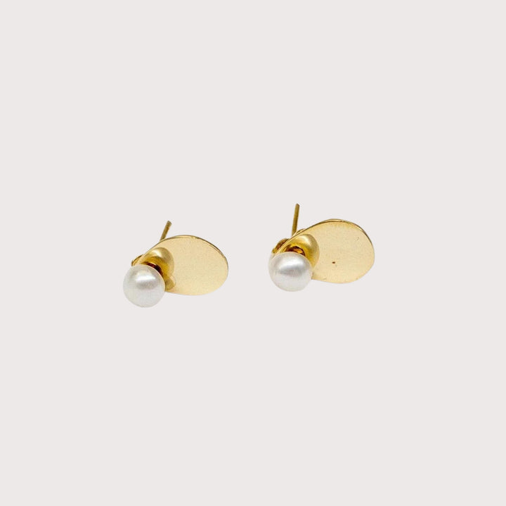 Pearl Drop Earrings — Gold by Lorne at White Label Project