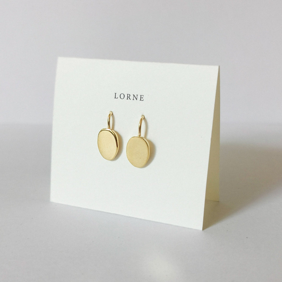 Pebble Hook Earrings by Lorne at White Label Project