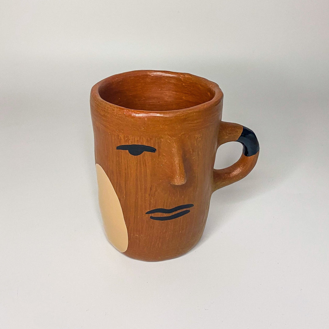 Señorcito Mug - orange/ black/ beige by M.A at White Label Project