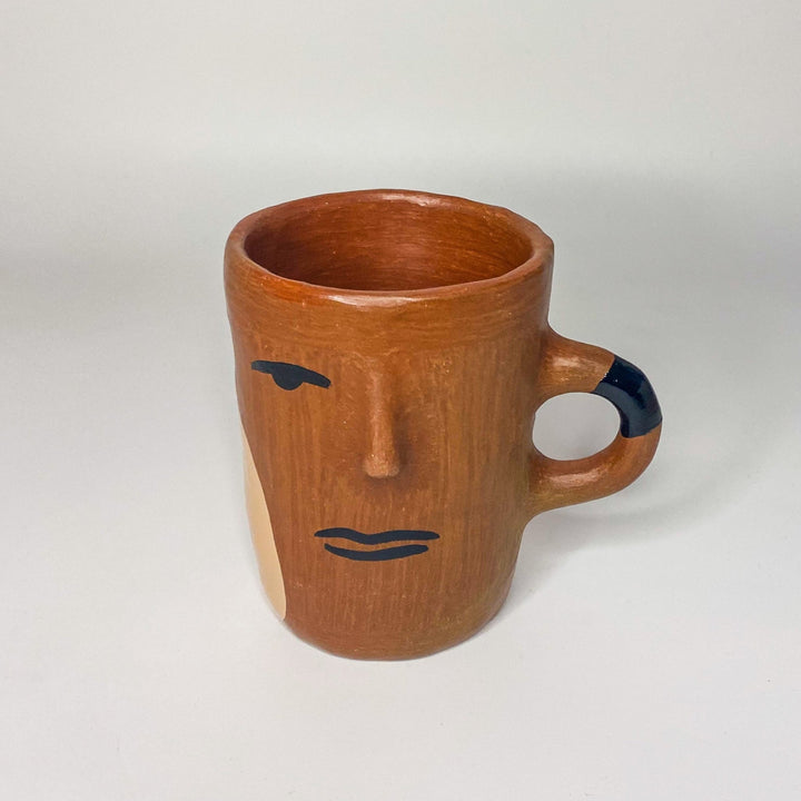 Señorcito Mug - orange/ black/ beige by M.A at White Label Project