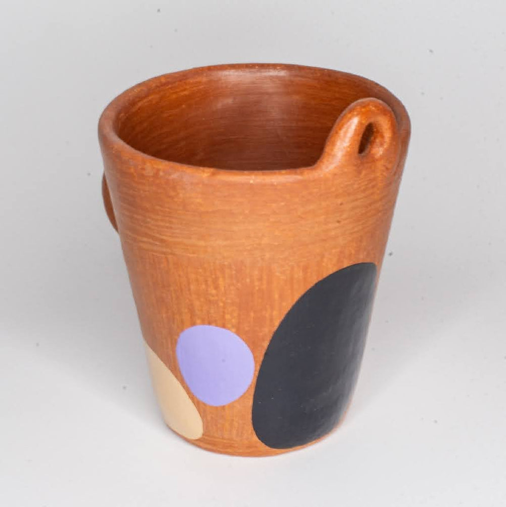 Señorcito Mug - purple/ black/ beige by M.A at White Label Project