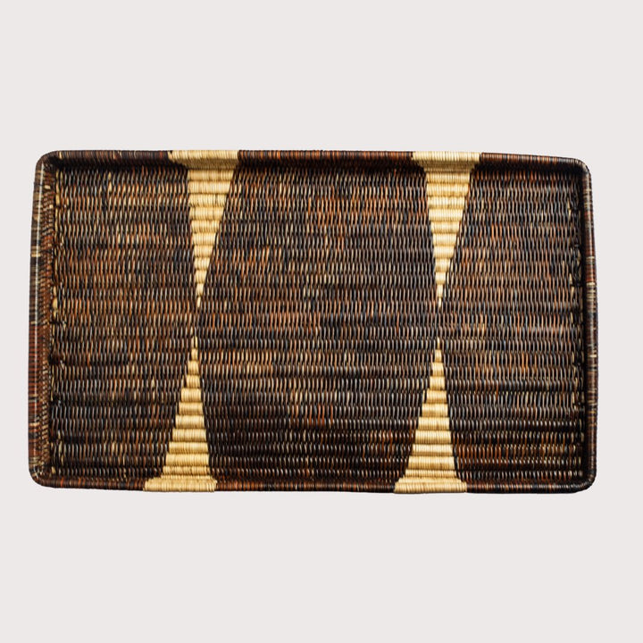 Ayata Tray - brown/natural - large by Manava at White Label Project
