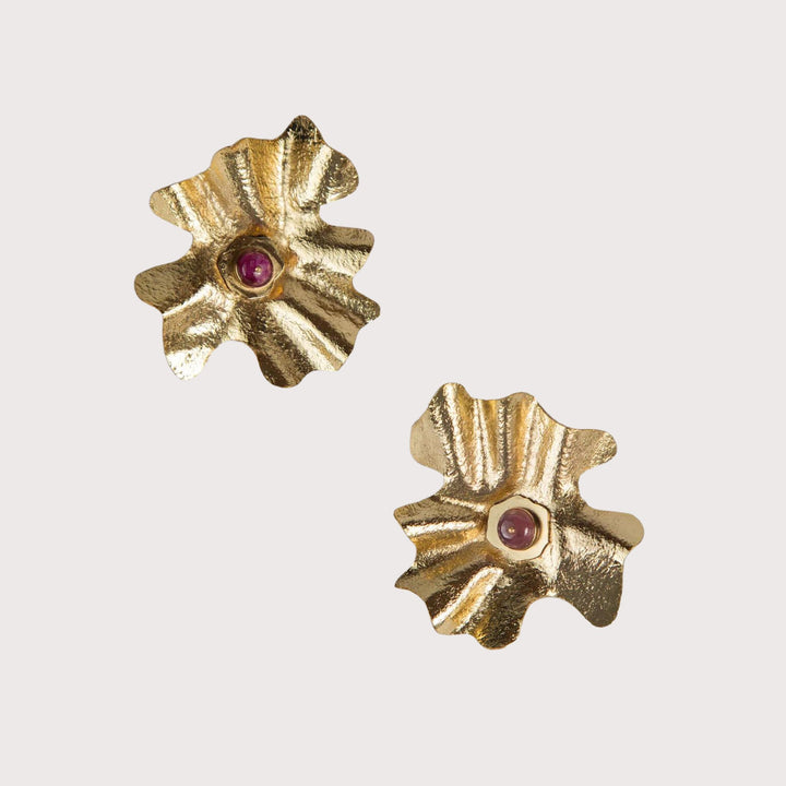 Coral Discosoma Earrings — Large by Mola Sasa at White Label Project