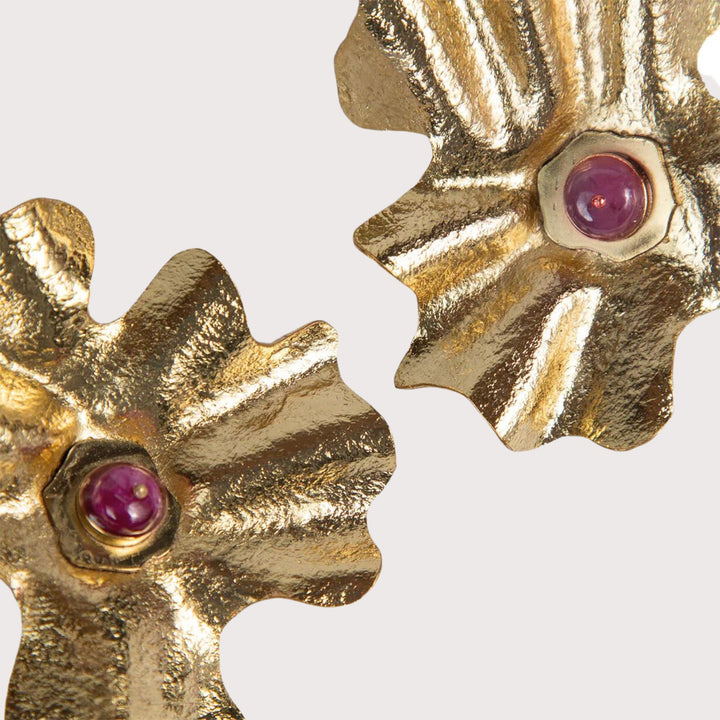 Coral Discosoma Earrings — Large by Mola Sasa at White Label Project