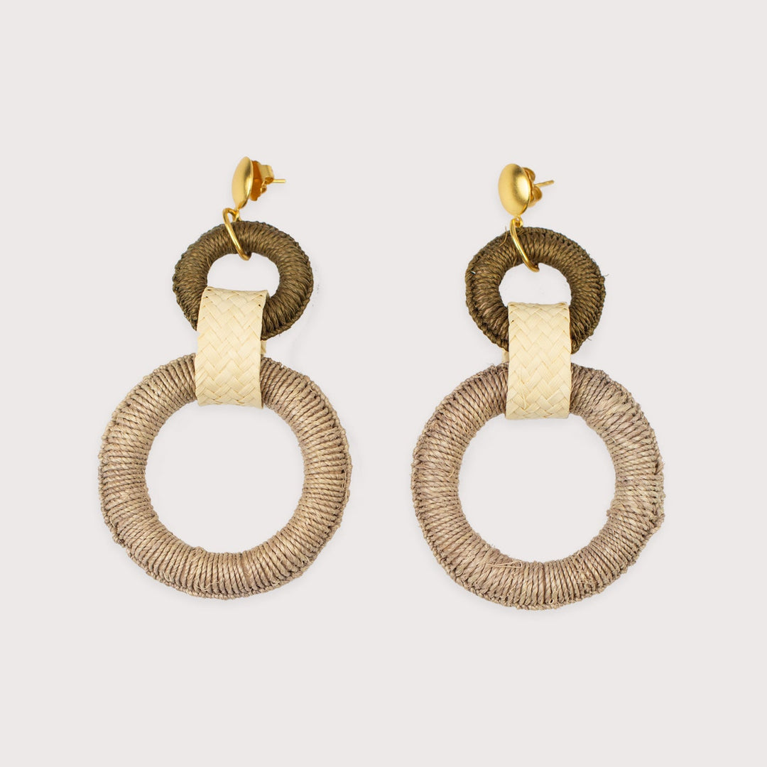 Double Maguey Hoop Earrings by Mola Sasa at White Label Project