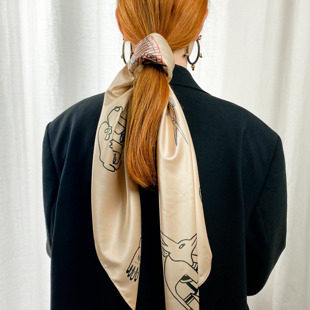 10 in 1 scarf - sketches by Nada Duele at White Label Project