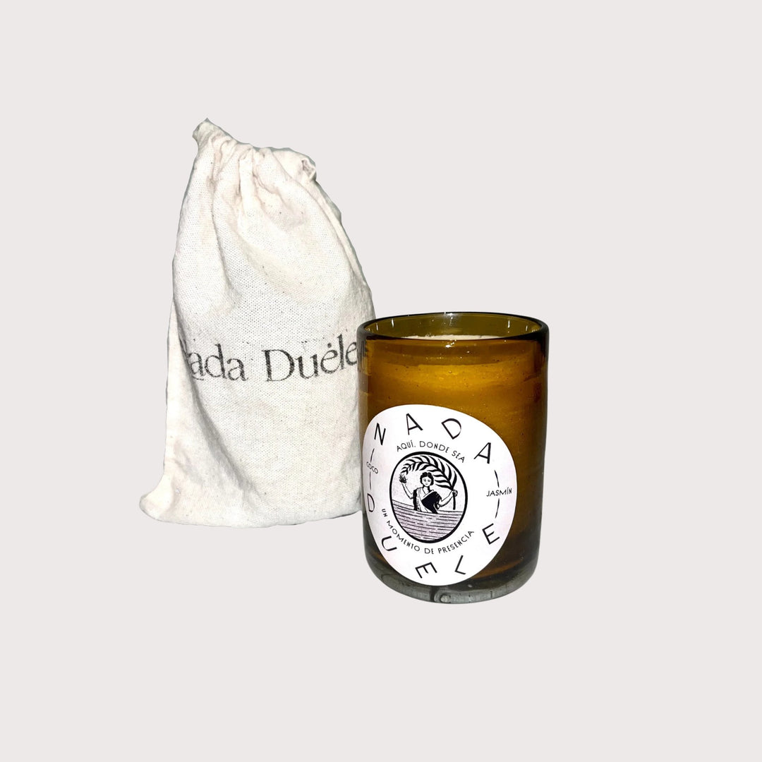 Soy Candle Coconut Jasmine by Nada Duele at White Label Project