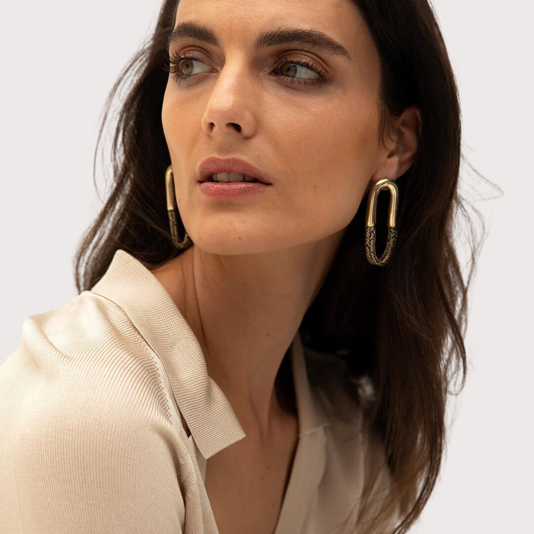 Cantadora Earrings - Beige by Pichulik at White Label Project