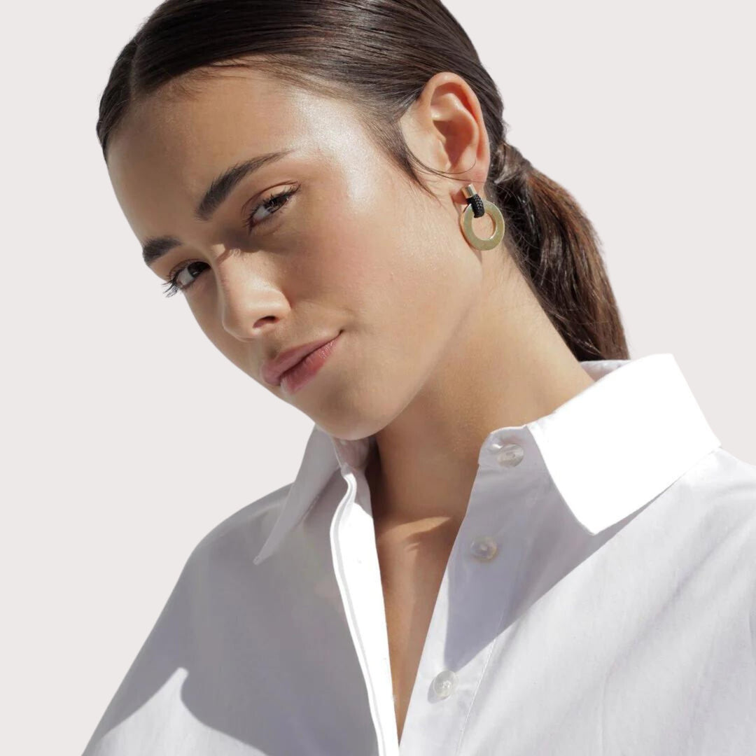 Noor Earrings — Black by Pichulik at White Label Project