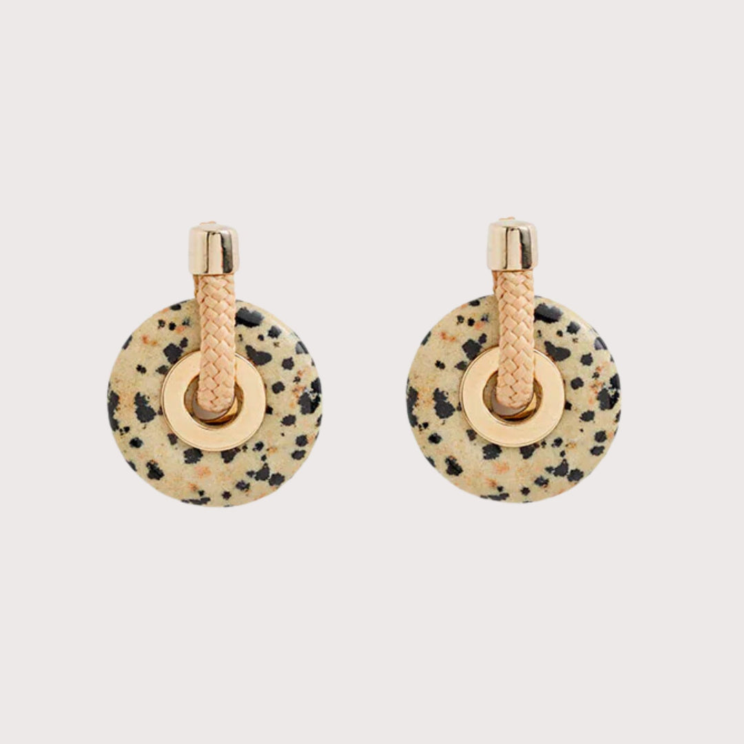 Ousia Earrings — Beige by Pichulik at White Label Project