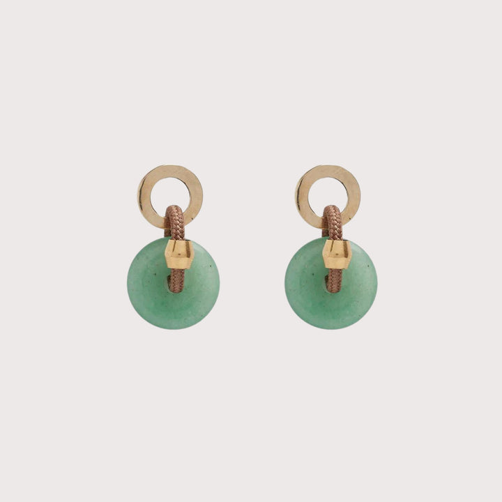 Raku Earrings — Aventurine by Pichulik at White Label Project