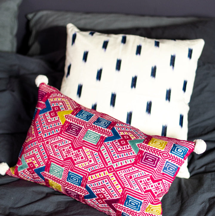 B'atz' cushion - pink by Pixan at White Label Project