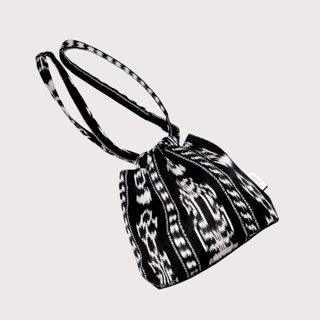 Ikat bag - black by Pixan at White Label Project