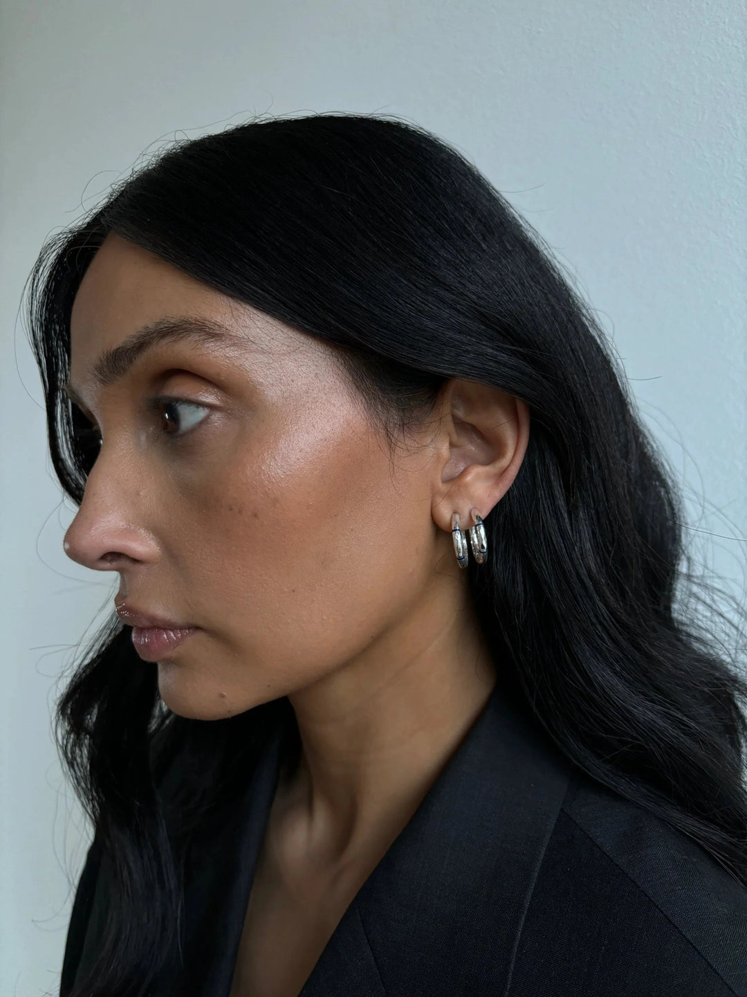 Soraya Earrings Large — Silver by Sevar Studios at White Label Project