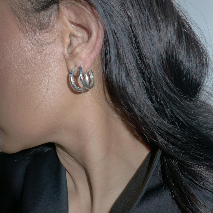 Soraya Earrings Large — Silver by Sevar Studios at White Label Project