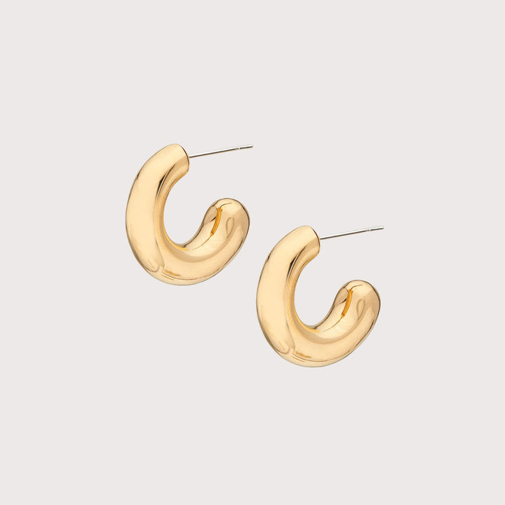 Chunky Dash Hoop Earrings by Soko at White Label Project