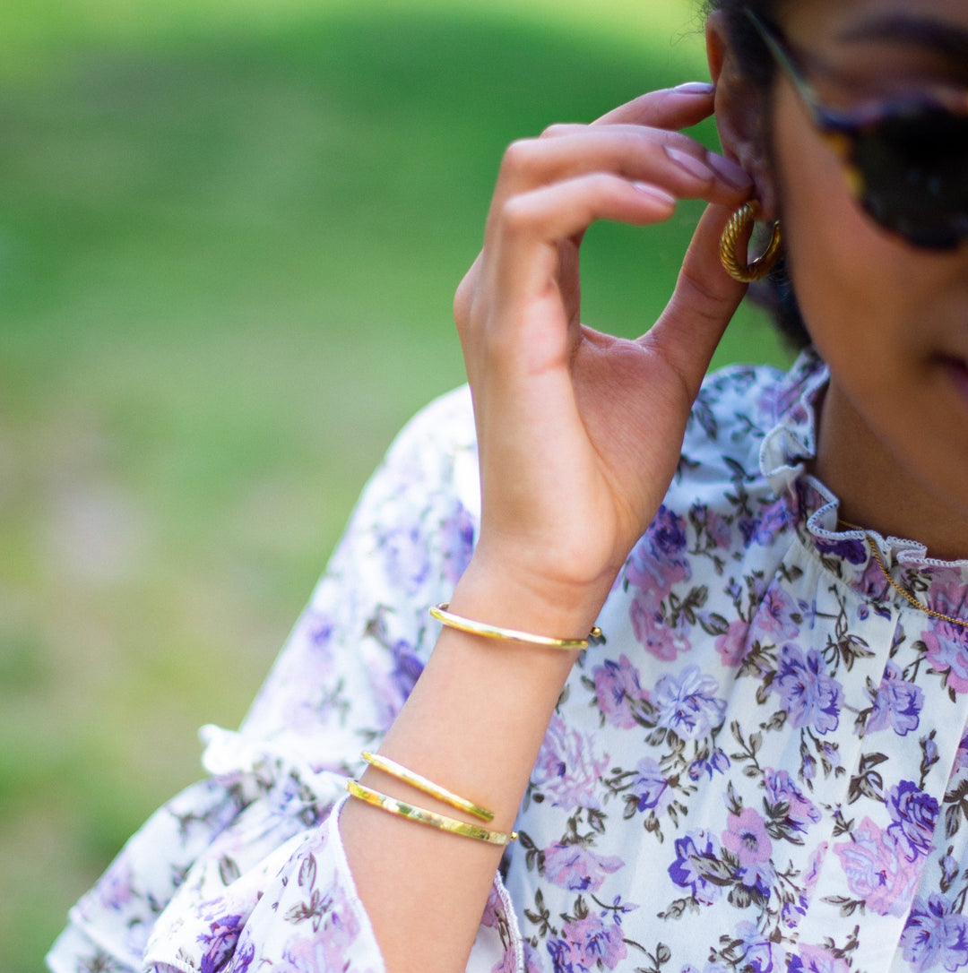 Delicate Bangle Set by Soko at White Label Project