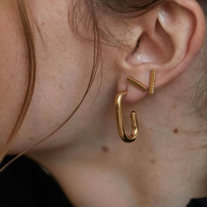 Tumba Capsule Hoop Earrings by Soko at White Label Project